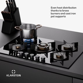 Klarstein Goldflame 5, plita pe gaz, 5 arzătoare