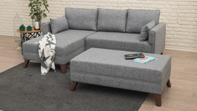 Canapea extensibilă de colț Bella Corner Left 2 Grey