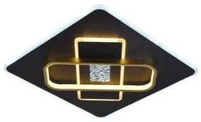 Plafonieră LED dimabilă LED/90W/230V negru + telecomandă