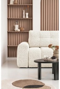 Colțar modular crem extensibil/cu spațiu de depozitare (cu colț pe partea dreaptă) Lulu – Miuform