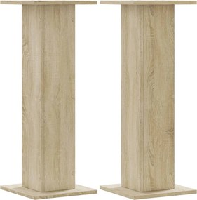 vidaXL Suporturi de plante 2 buc. sonoma 30x30x80 cm lemn prelucrat