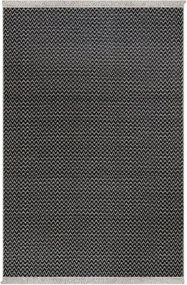 Covor 23033A, 60x100 cm, forma dreptunghiulara, bumbac, negru