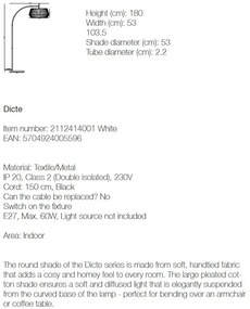 Lampadar, lampa de podea design modern DICTE alb 2112414001 NL