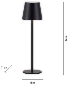 Leuchten Direkt19250-18-LED Lampă de exterior reîncărcabilă EURIA LED/3W/5V IP54