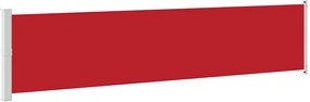 vidaXL Copertină laterală retractabilă de terasă, roșu, 140x600 cm