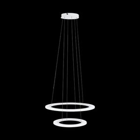 Pendul cu 2 lustre suspendatae LED design modern, diametru 59cm PENAFORTE 39273 EL