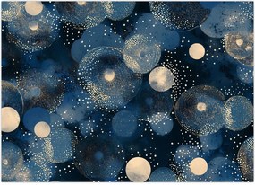 Tablou - Inele Albastru-Aurii (70x50 cm)