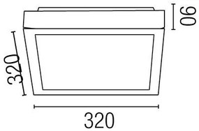 Plafonier de baie IP44 Tola-2 62969