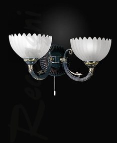 Aplica de perete design italian din alama cu lemn 3610