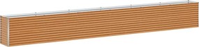 vidaXL Strat înălțat de grădină 582 x 50 x 68 cm Oțel Galvanizat