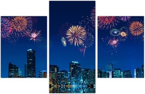 Tablou - Artificii in Miami (90x60 cm)