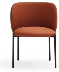 Set de scaune de sufragerie portocaliu 2 buc. tapițat Mogi – Teulat