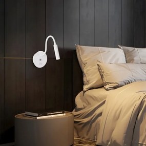 Lampă LED flexibilă de perete cu port USB Brilagi MAYA LED/3W/230V alb