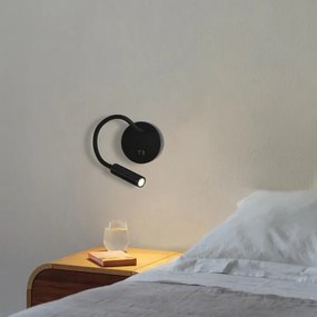 Lampă LED flexibilă de perete Brilagi MAYA LED/3W/230V 4000K negru