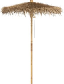 vidaXL Umbrelă Tiki cu baldachin din frunze de banană 150 cm bambus