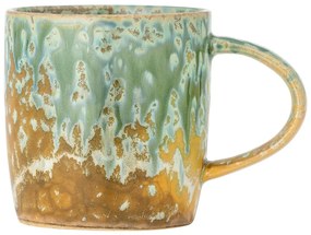 Ceașcă galbenă/verde-deschis din gresie 400 ml Milani – Bloomingville