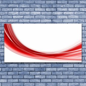 Tablou pe sticla Abstract Art Red White