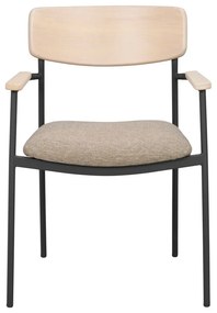 Scaune de dining bej/natural 2 buc. Maymont – Rowico