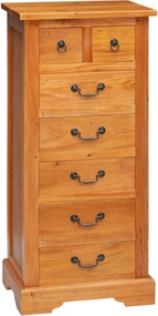 vidaXL Comodă cu sertare cu sertar natural 45 x 35 x 100,5 cm