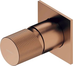 Baterie dus incastrata Omnires Contour monocomanda finisaj cupru periat cu corp ingropat inclus