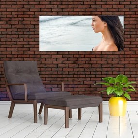 Tablou - Femeia la plajă (120x50 cm)