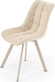 Scaun K332, bej/casmir, stofa/metal, 46x61x84 cm