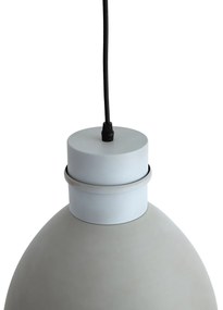 Lampă suspendată inteligentă gri 30 cm incl. bec A60 wifi - Dory