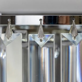 Aplică de cristal Brilagi MOZART 2xE14/40W/230V crom lucios