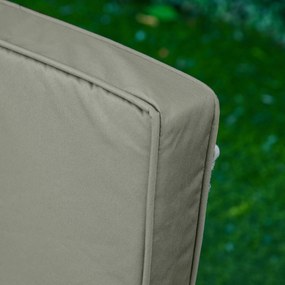 Outsunny Set de 2 perne de șezut pentru scaun perne detasabile confort mari perne matlasate umplute cu spumă material din poliester gri închis | Aosom Romania