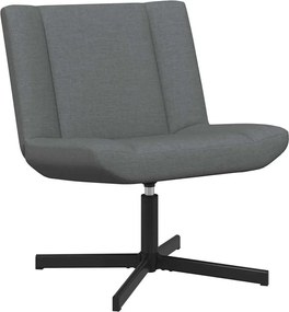 vidaXL Scaun pivotant Gri închis 63 x 75 x 76 cm țesătură