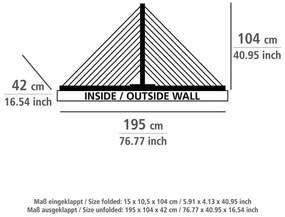 Uscător de rufe pentru perete Wenko Alu