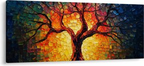Tablou - Arborele vieții în mozaic (120x50 cm)