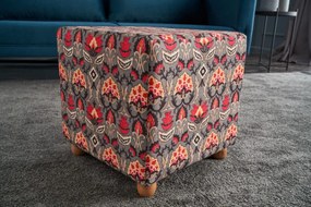 Taburet Bonita Puf Kare, Multicolor