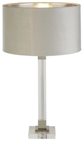 Veioza/Lampa de masa design modern Scarborough, nickel, gri