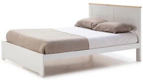 Pat matrimonial alb 140x190 cm Akira – Marckeric