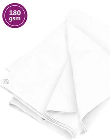 vidaXL Prelată 180 g/m², alb, 2x3 m, HDPE