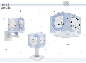Lampă pentru copii JUNGLE 1xE14/8W/230V albastru Dalber 63111T