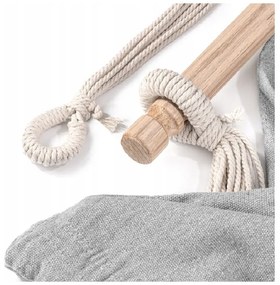 Scaun suspendat gri PALAK cu suport negru