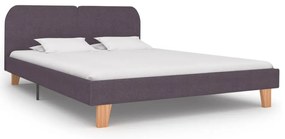 280889 vidaXL Cadru de pat, gri taupe, 160 x 200 cm, material textil