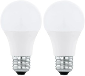 SET 2x bec LED RGBW dimabil Eglo 11587 A60 E27/9W/230V 2700-6500K + telecomandă