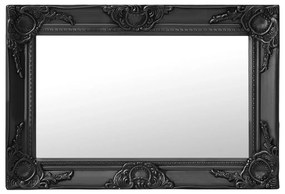 Oglinda de perete in stil baroc, negru, 60 x 40 cm 1, Negru, 60 x 40 cm