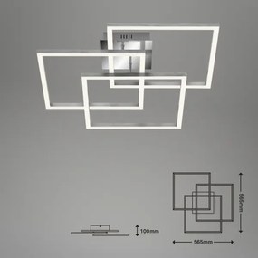 Lustră LED dimabilă aplicată FRAME LED/40W/230V Wi-Fi Tuya Brilo + telecomandă