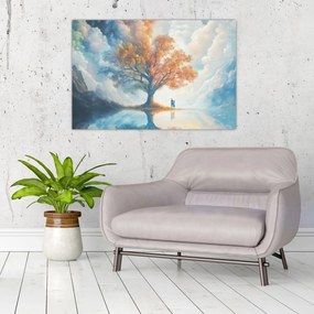 Tablou – Arborele vieții și al iubirii (90x60 cm)