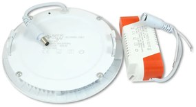 Panou de tavan cu LED rotund de 12 W, alb cald