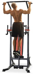 Aparat pentru sport pentru multe tipuri de exercitii, 92x178x200-236cm rosu HOMCOM | Aosom Romania