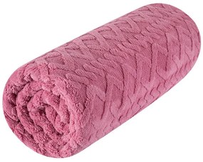 Cearşaf elastic cu blăniţă INVERNO, culoare mure 90 x 200 cm