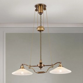 Lustra realizata manual design rustic ARTDESIGN, patina/ champagne