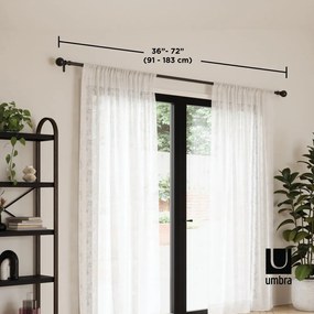 Galerie de perdea extensibilă 92-183 cm din oțel Sita – Umbra