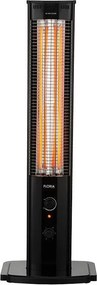 La mâna a doua: Radiator infrarosu coloana ZILAN ZLN4031, 2000W, 2 tuburi, Protectie rasturnare, Negru
