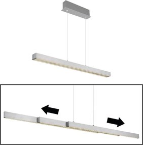 Globo 17016A - Pendul LED dimabil pe cablu ETHAN 39W/230V 2700/4000/6000K crom